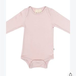 Kyte Baby Long Sleeve Bamboo Bodysuit Blush Pink 6-12m